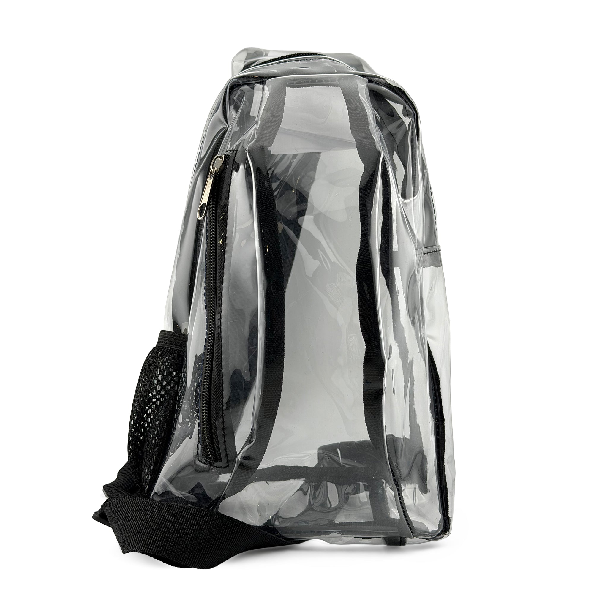 Etc.marketing CLEAR BAG Stadium Approved Sling Bag with CUSTOMIZABLE Strap Pocket – Transparent Crossbody Backpack for Concerts, Sports, Travel & Events - Show your team colors!