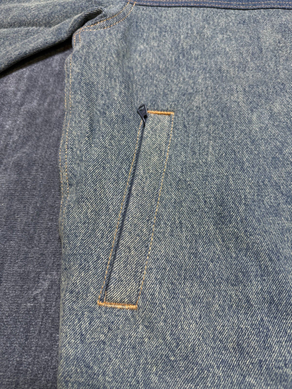 NWT Levi's X Tears Denim Track Jacket Men's Small Blue Full-Zip Collared Pockets