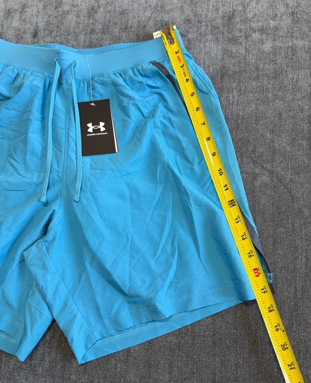 NWT Under Armour Launch Run 7" Shorts Men's Medium Blue Drawstring Lightweight
