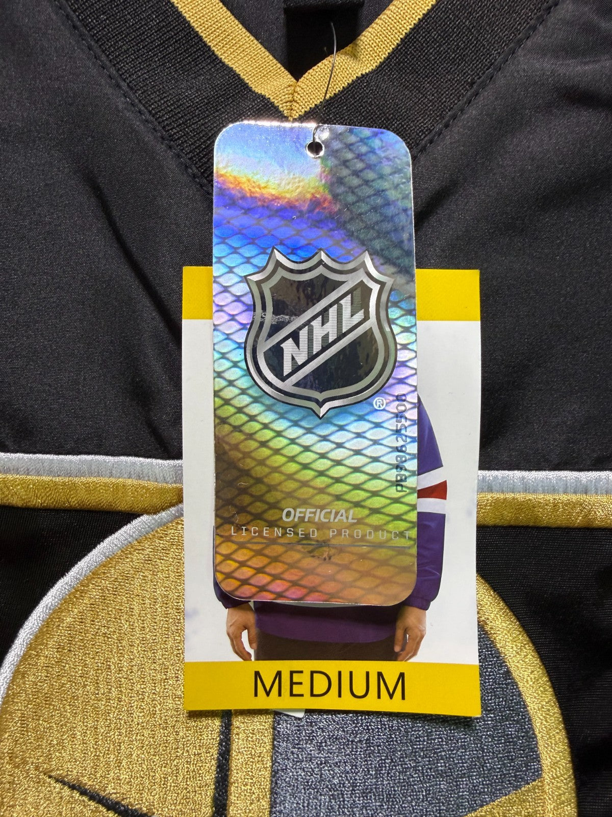 NHL Las Vegas Golden Knights Officially-Licensed Jersey Men's Medium Black/Gold