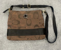 Coach Crossbody Shoulder Handbag PURSE SIGNATURE BROWN  F20061 est. 1941  G2
