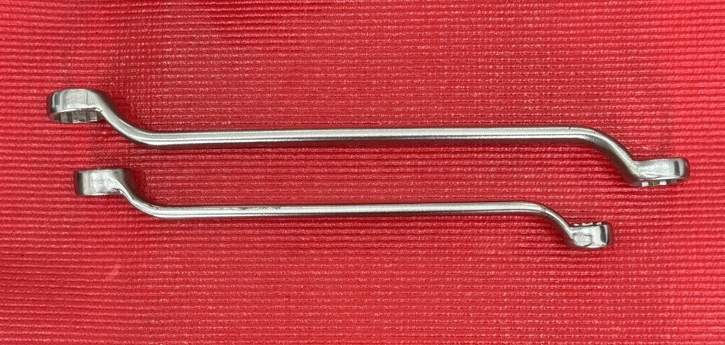 Vintage Giller Tools 2 PC SAE Box End Offset Wrench Set 12 PT Made in USA