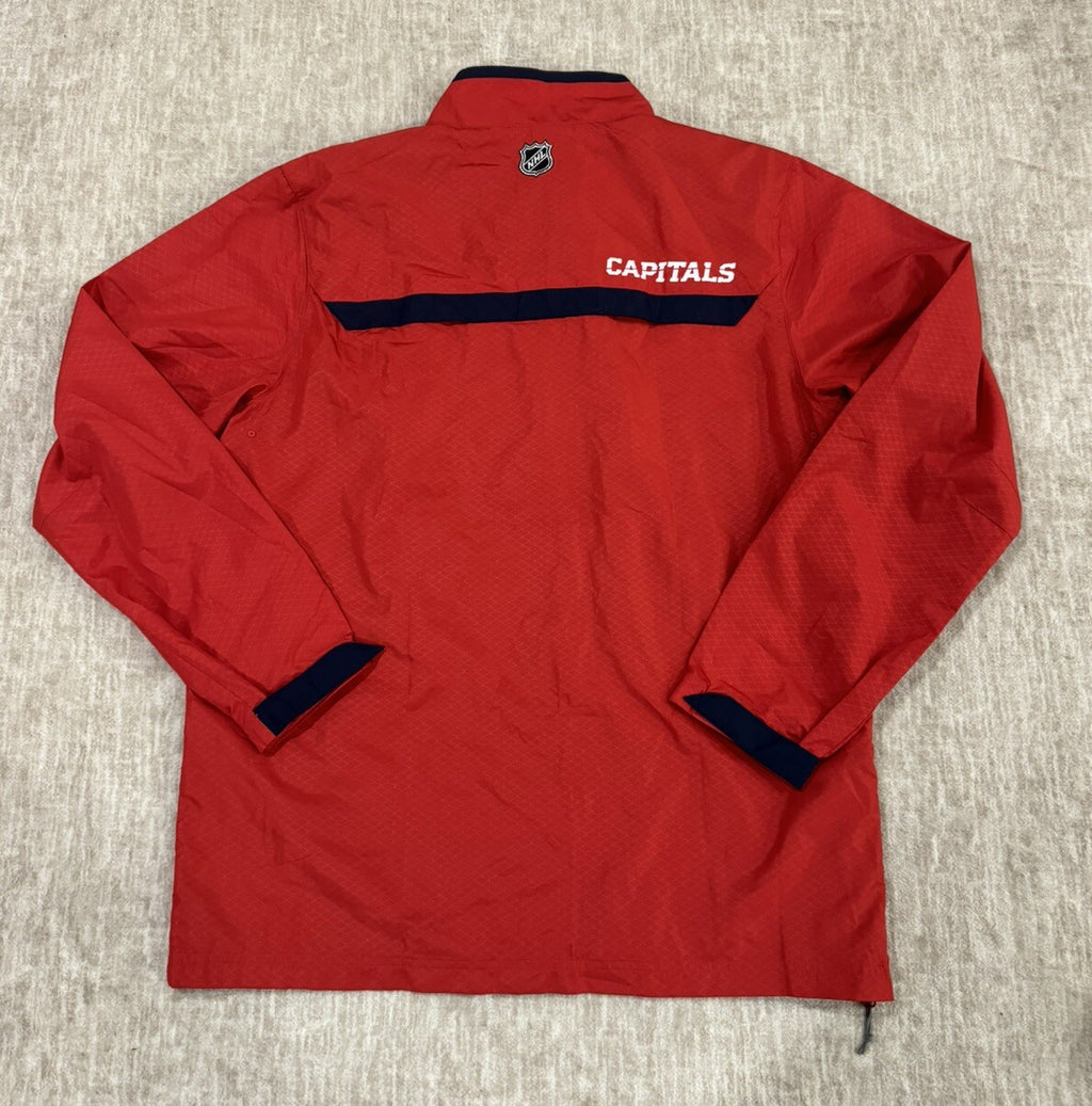 New Reebok Center Ice Kinetic Fit NHL Washington Capitals Jacket Red Mens Size M