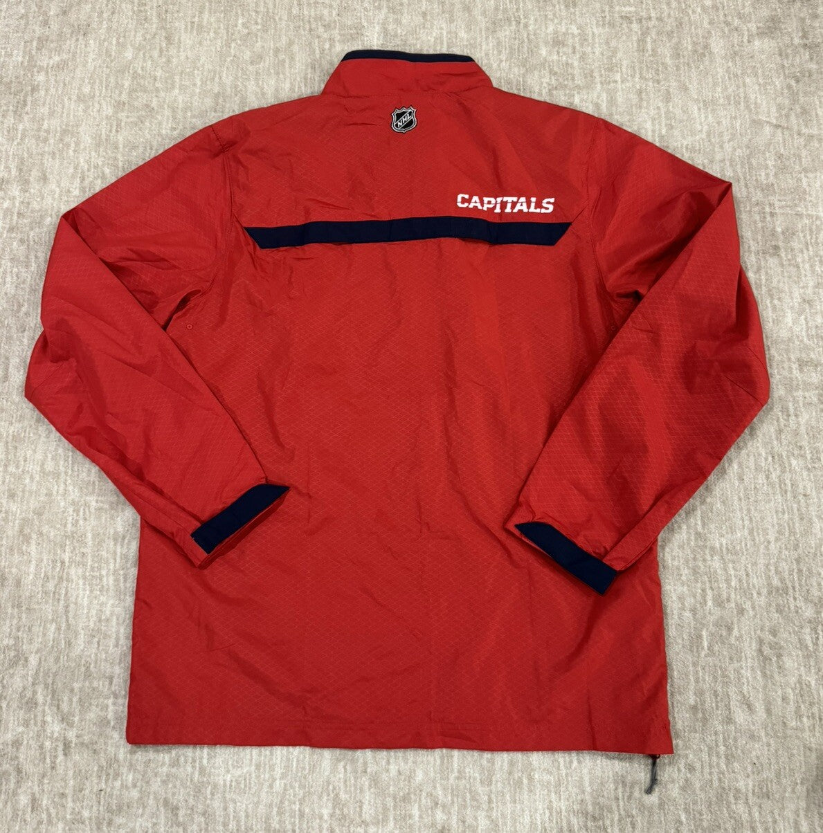 New Reebok Center Ice Kinetic Fit NHL Washington Capitals Jacket Red Mens Size M
