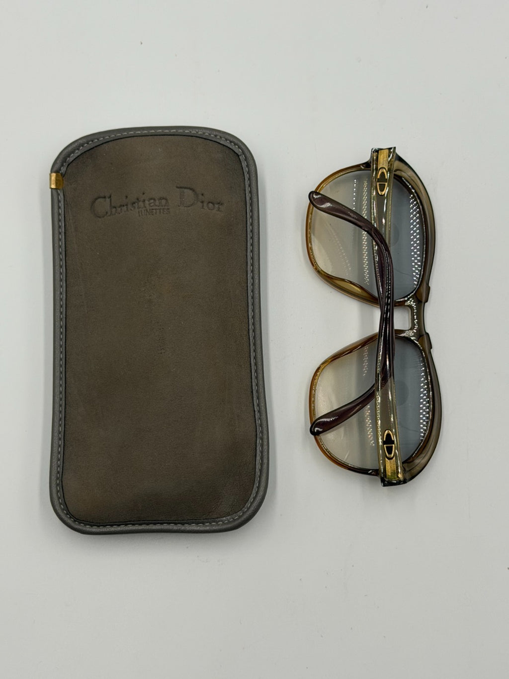 Christian Dior Eyewear Sunglasses Women's Brown Frame with Certificate & Pouch