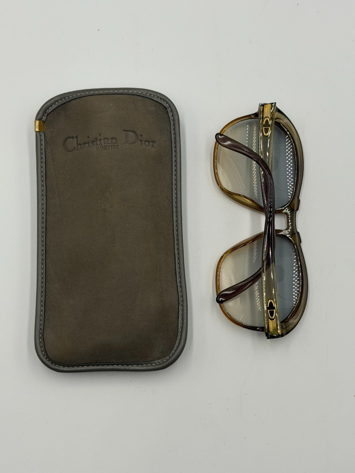 Christian Dior Eyewear Sunglasses Women's Brown Frame with Certificate & Pouch