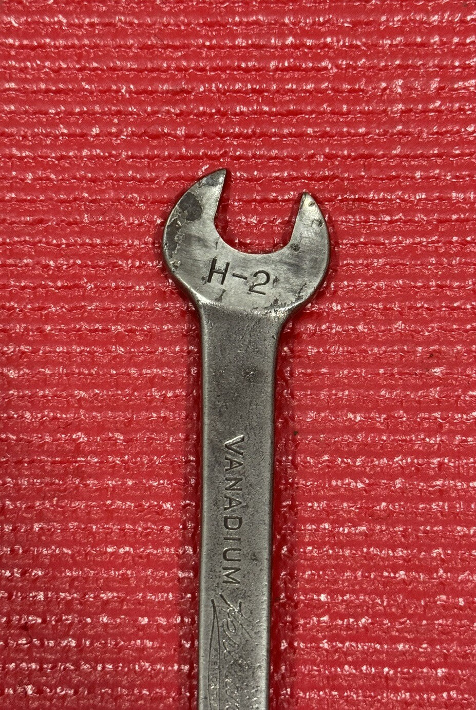 Vintage Herbrand Tools H-2, SAE 1/2" x 9/16" Tappet Open End Wrench Made in USA