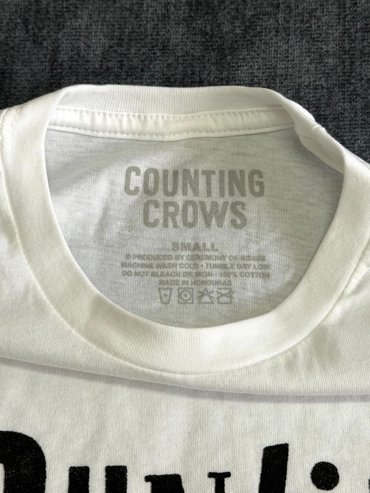 NWOT Counting Crows Ransom T-Shirt Unisex Small White Crew-Neck Short Sleeve