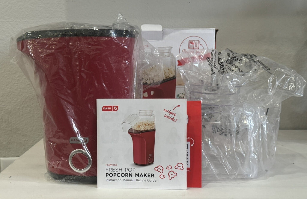 DASH Hot Air Popcorn Popper Maker with Measuring Cup to Portion Popping Corn