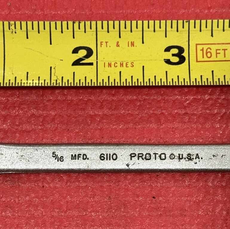 PROTO Tools 6110, SAE 5/16" Combination Wrench 12PT Made in USA