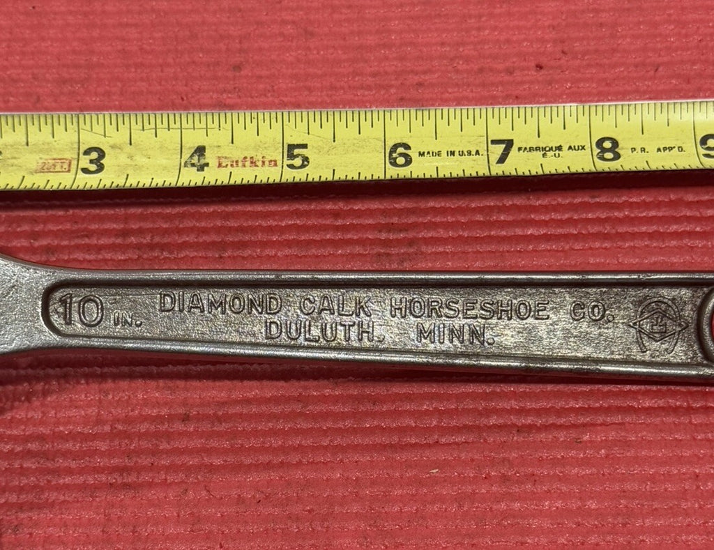 Vintage Diamond Calk Horseshoe Co. Duluth 10” Adjustable Wrench Díamalloy USA