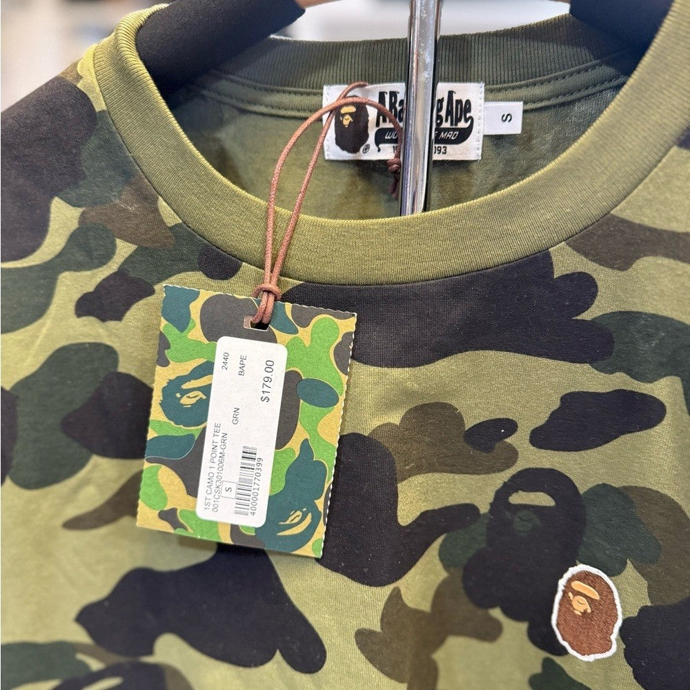 Bathing Ape - Green Camouflage T-Shirt - Brand New