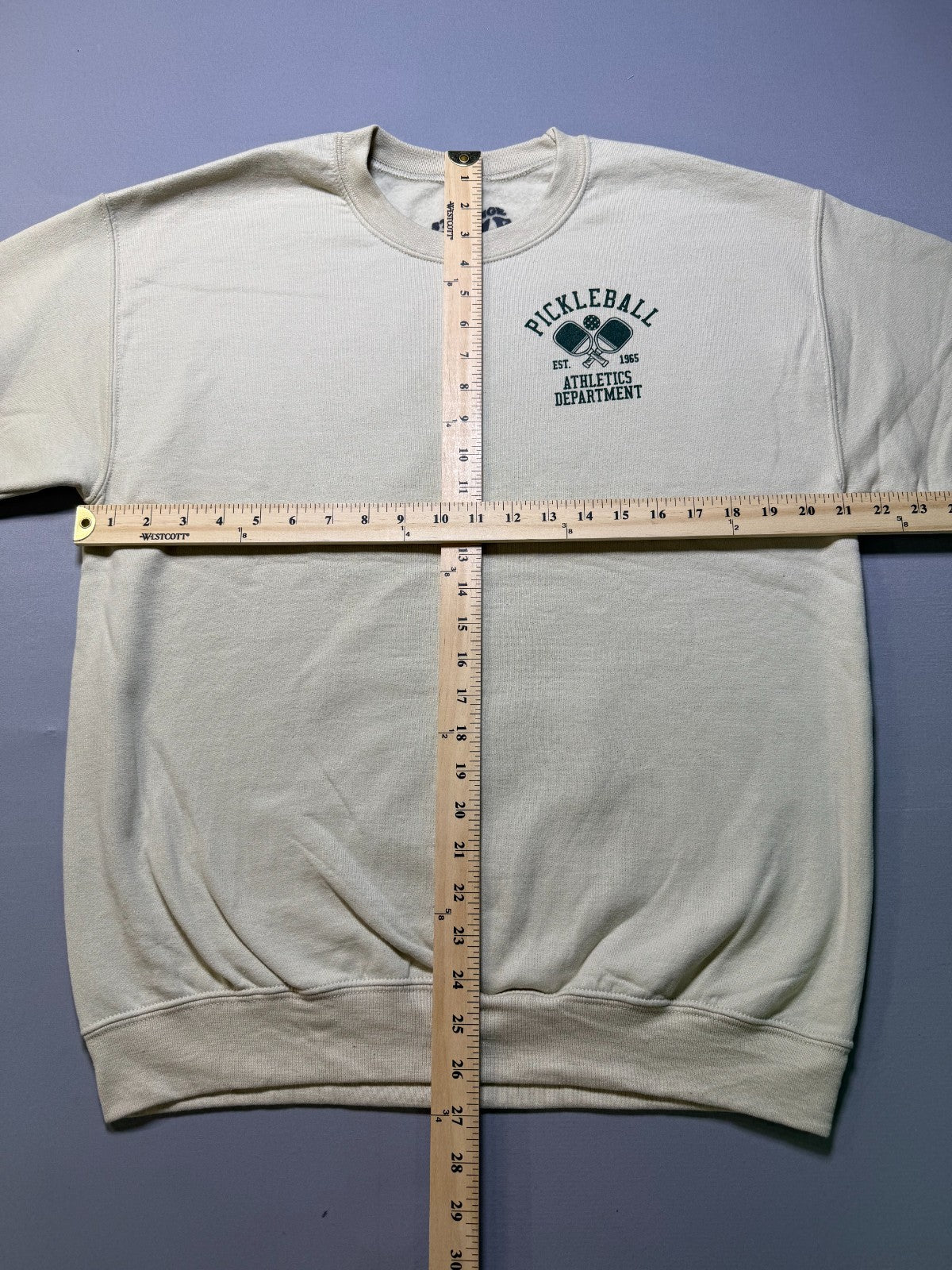 NWOT Strange Daze Los Angeles Pickleball Pullover Sweatshirt Men's Medium Beige