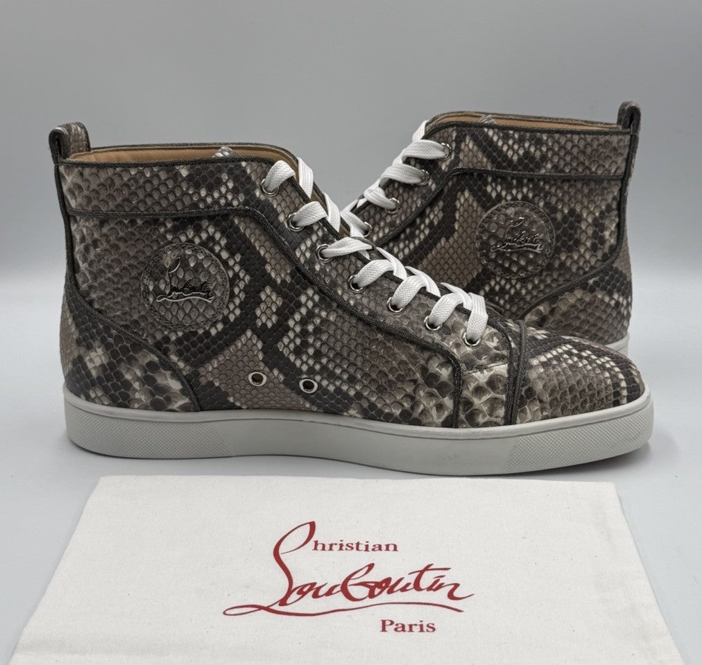 Christian Louboutin Louis Orlato Flat Python Ghost Roccia Sneaker Sz 44 EU 11 US