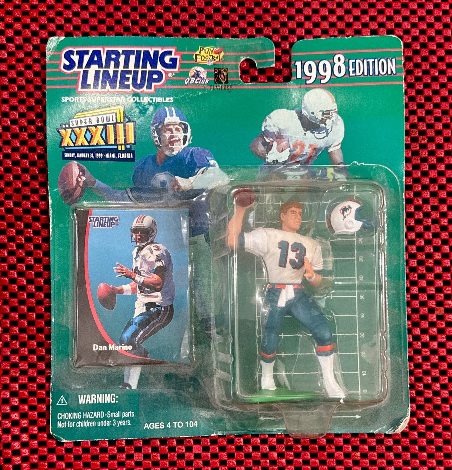 Dan Marino 1998 Kenner Starting Lineup Miami Dolphins Super Bowl XXXIII Edition