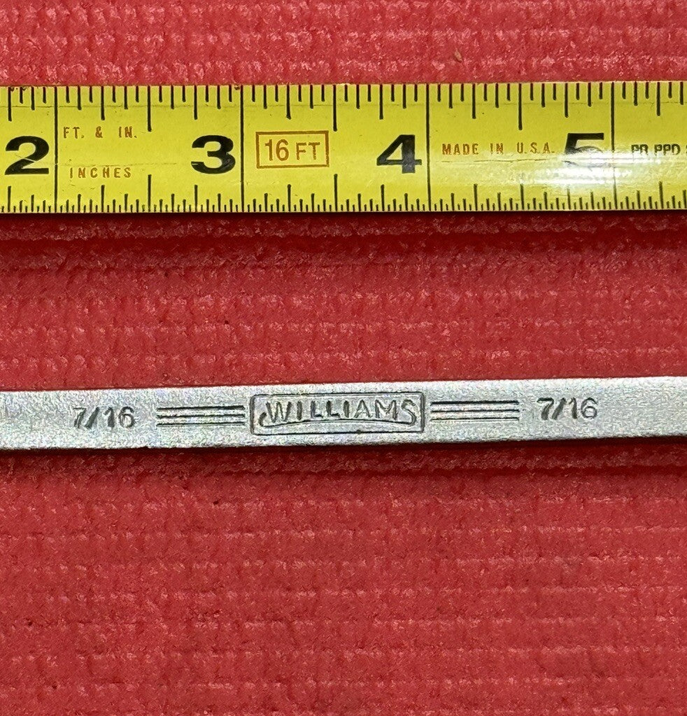 Vintage Williams Tools Superrench 1161 7/16" Combination Wrench 12PT Made in USA