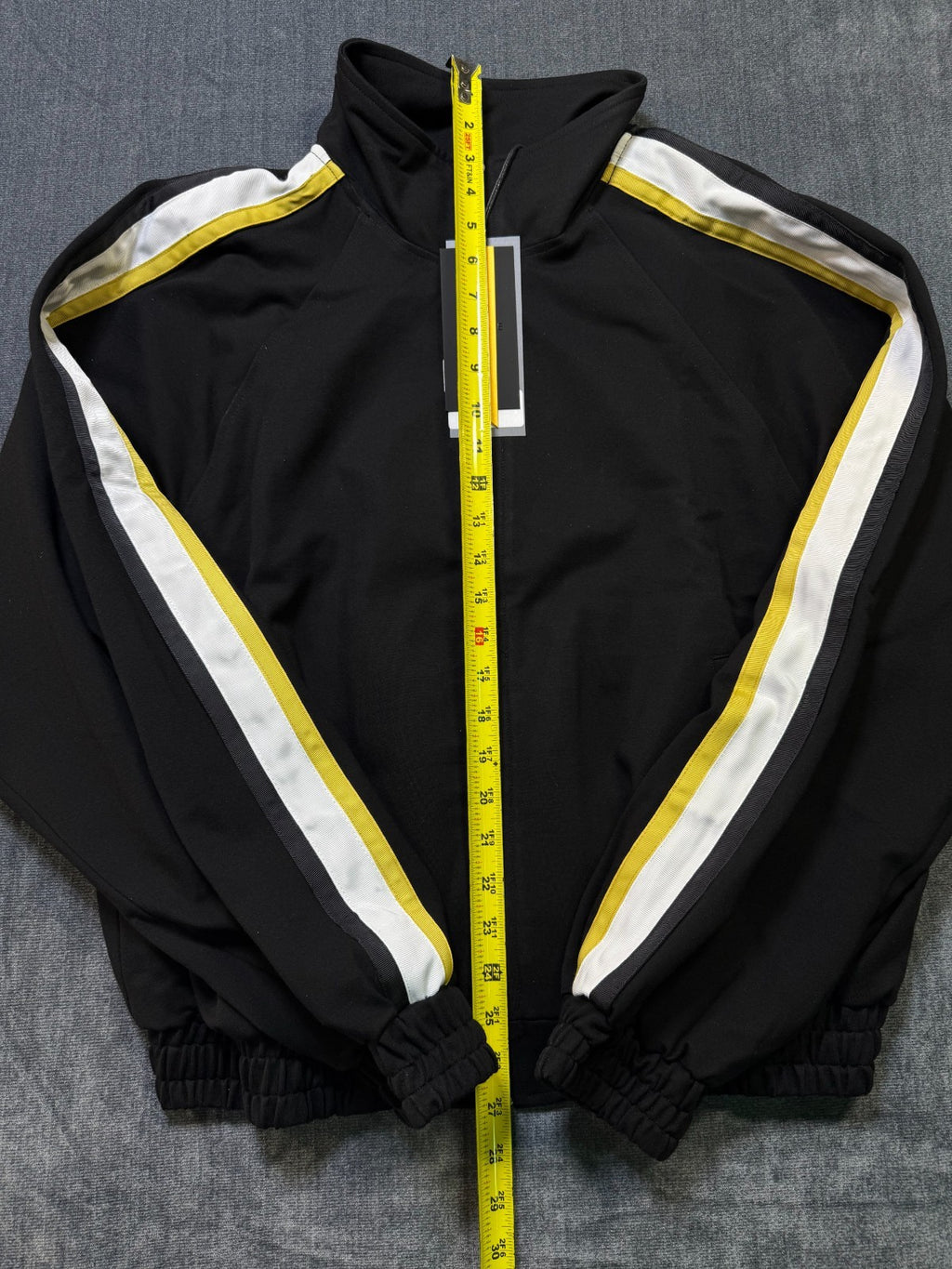 NWT Rhude Traxedo Jacket Men's 2XL Black Striped Long Sleeve Full Zip Outdoor