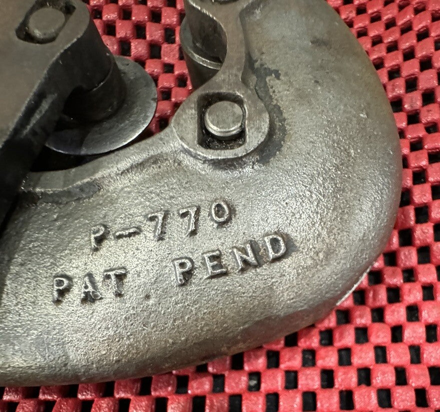 Vintage The Nye No.1 Heavy duty Pipe or tuber cutter P-770 Capacity 1/8” To 1”