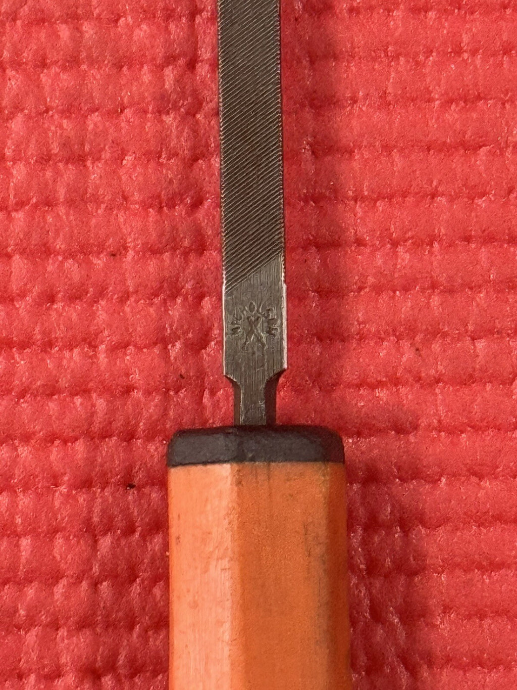 Vintage Nicholson 6" Slim Taper File With Handle Made In USA
