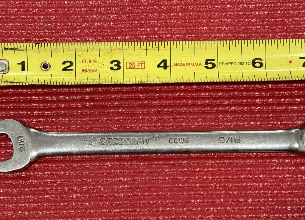 Vintage Crescent Tools CR-V, SAE 9/16" Combination Wrench 12 PT