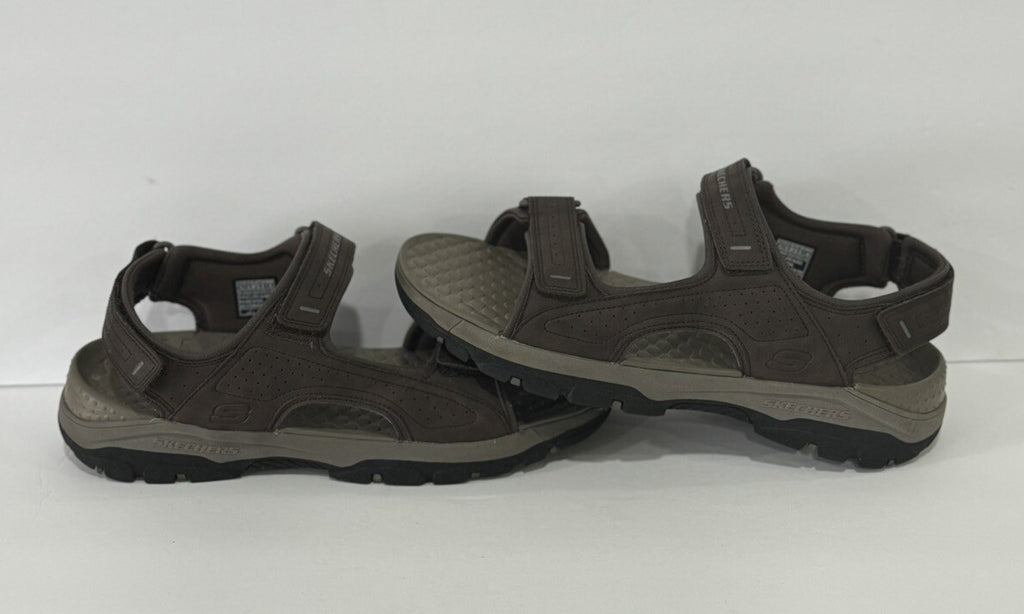 SKECHERS RELAXED FIT 204105/CHO TRESMAN  GARO CHOCOLATE LUXE FOAM SANDAL SIZE 13