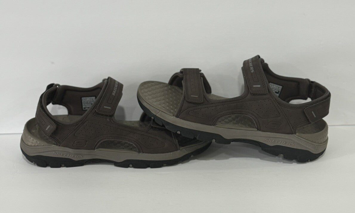SKECHERS RELAXED FIT 204105/CHO TRESMAN  GARO CHOCOLATE LUXE FOAM SANDAL SIZE 13