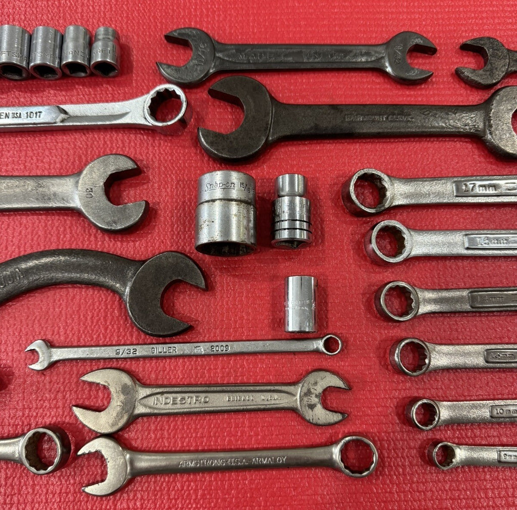 Vintage Lot of 30 USA Tools- Snap-on,Mac,Craftsman,Proto,Armstrong,SK,Giller