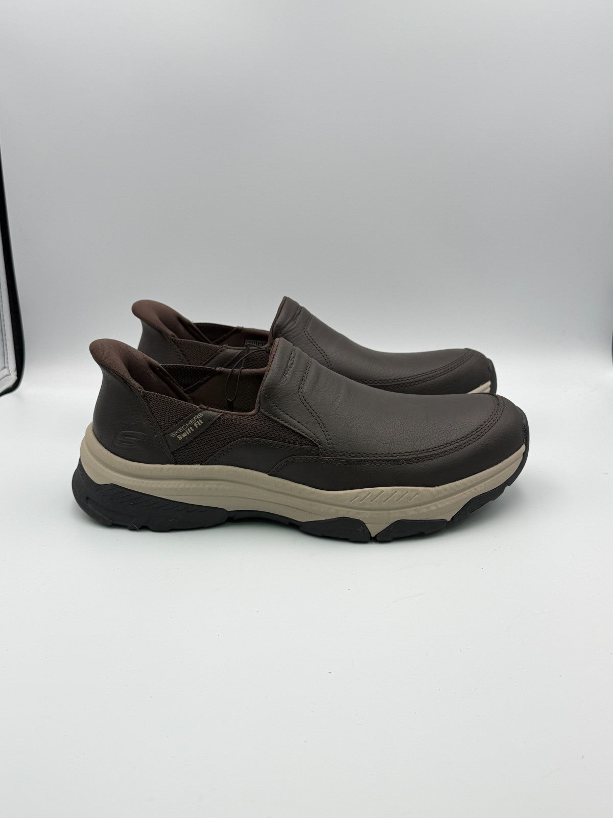 Skechers Men’s Hands Free Slip-ins Izaiah Brown Slip-On Sneakers Size 10.5