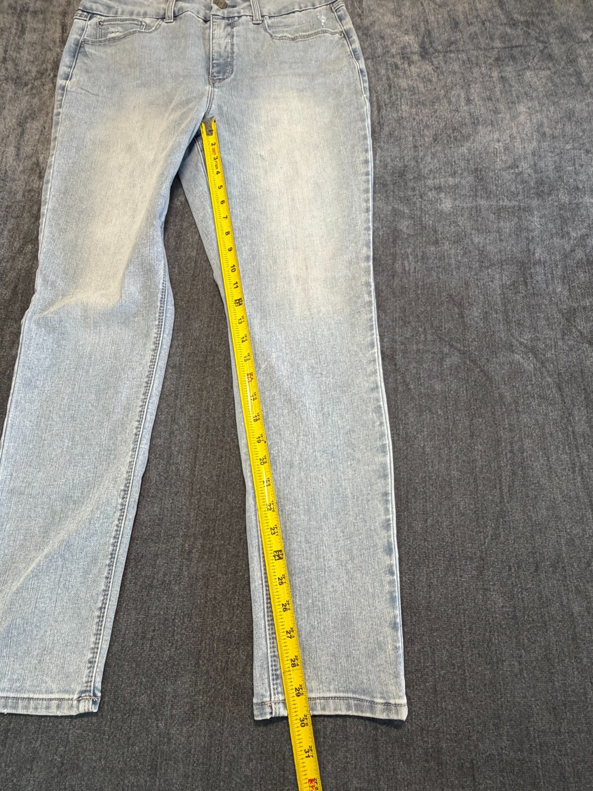 NWT Seven 7 Tummyless High Rise Skinny Jeans Women's 12 Blue Denim Medium Wash