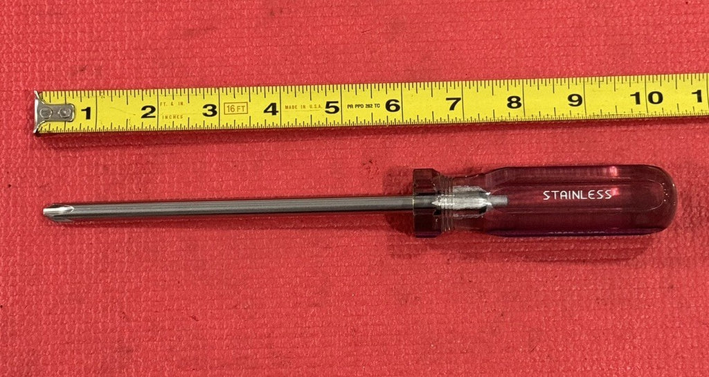 Vintage Craftsman 41559 Q Stainless Steel NEW RARE Philips Blue Screwdriver USA
