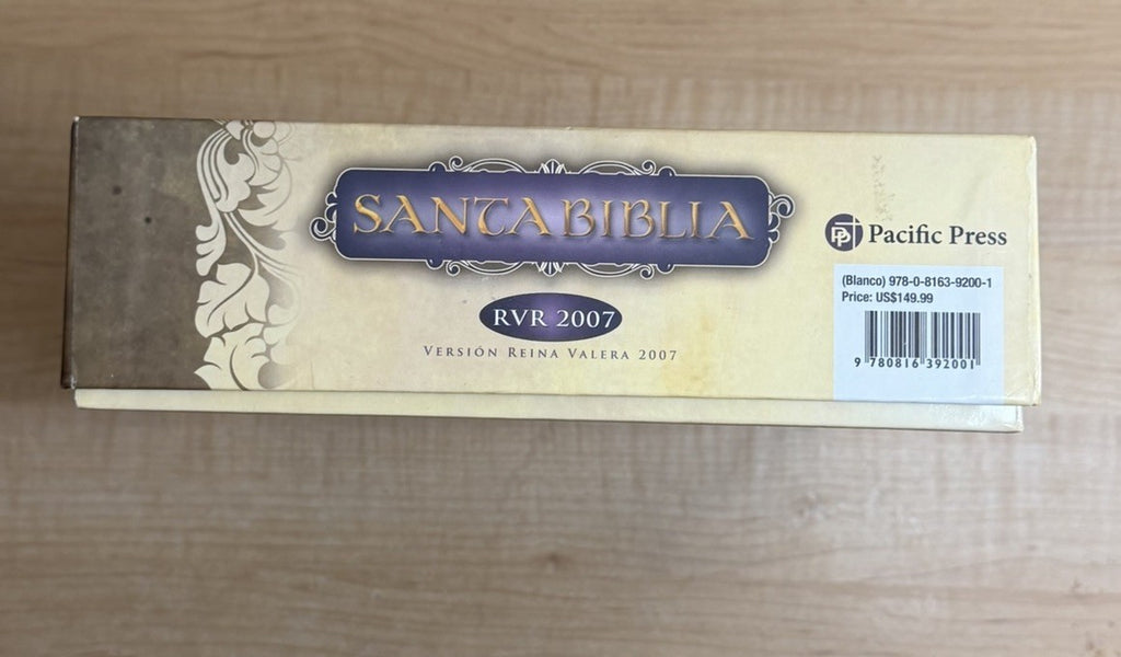 Santa Biblia The Holy Bible Spanish (2007) RVR Edición Especial WHITE/GOLD NEW