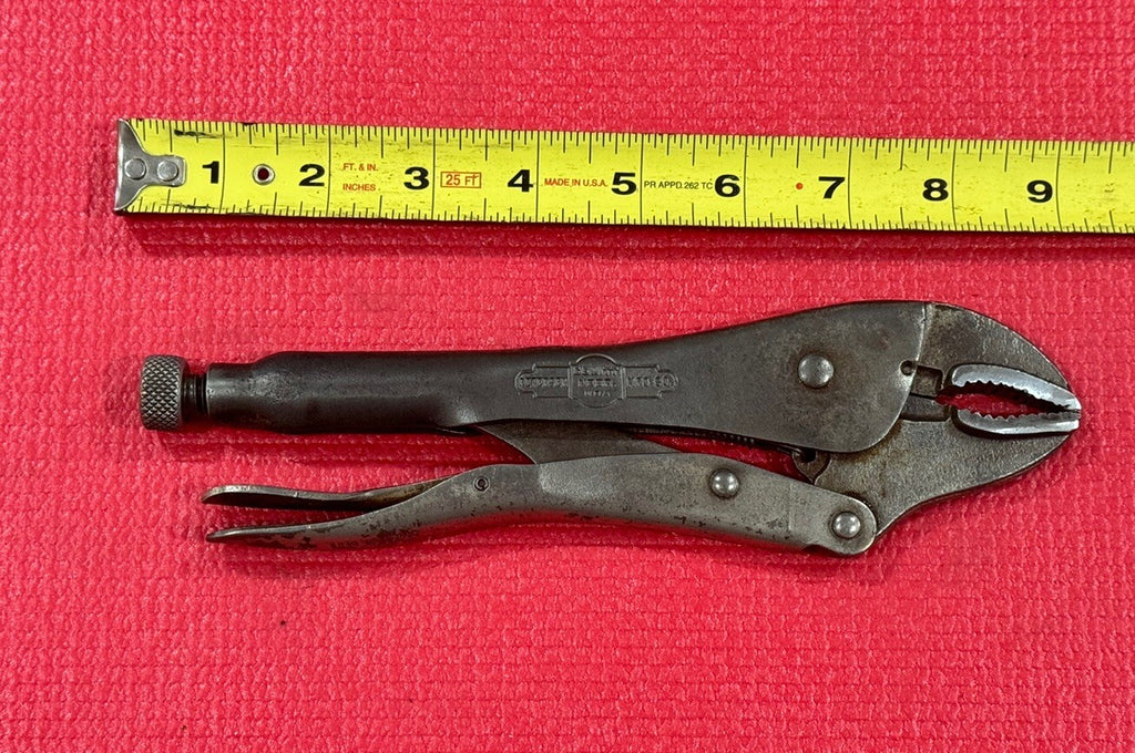 Vintage ViseGrip Petersen Dewitt 10WR, 9" Locking Pliers Made in USA