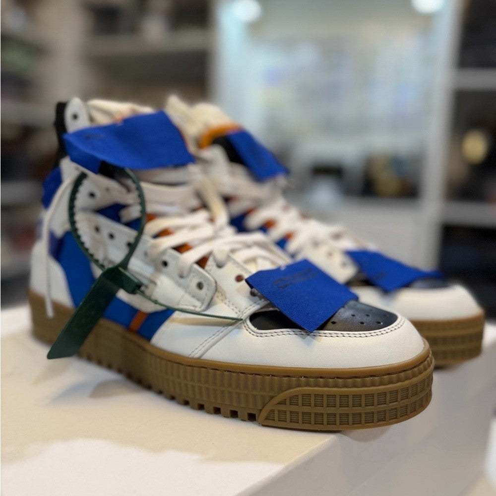 Off-White 3.0 Off-Court Sneakers in Blue and White NEW