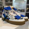 Off-White 3.0 Off-Court Sneakers in Blue and White NEW