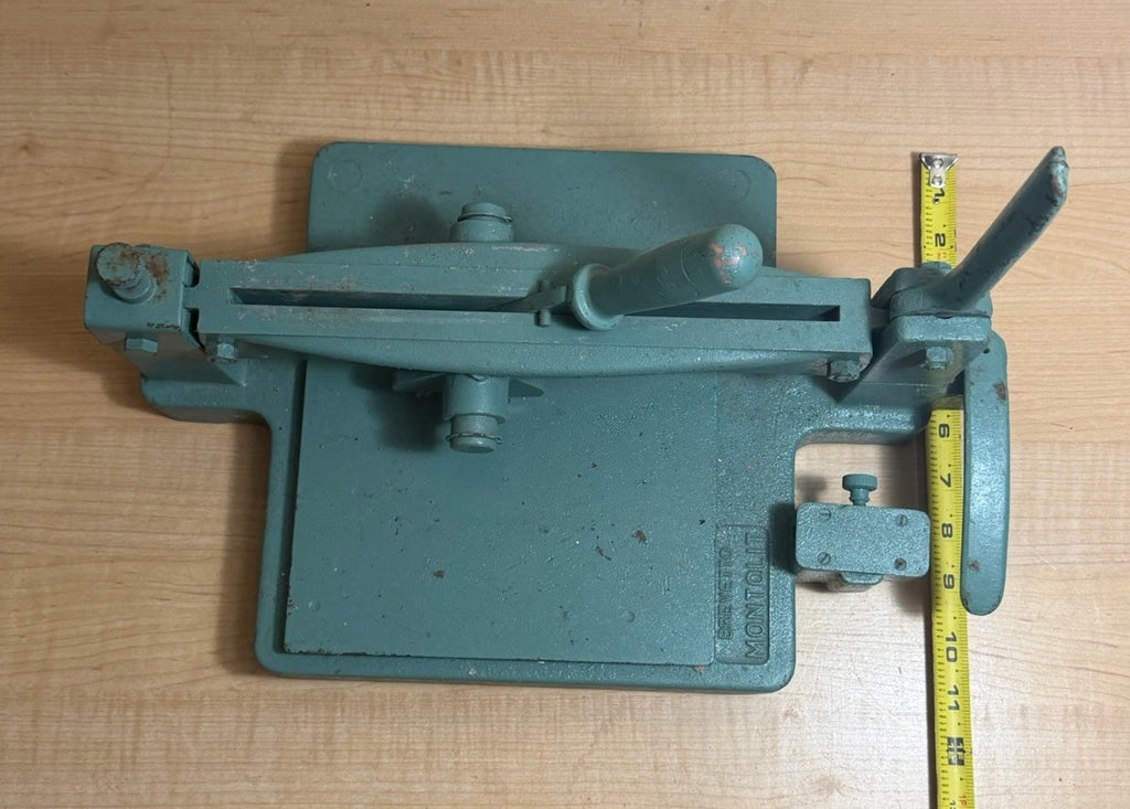 Vintage Brevetti Montolit Italian Manual Tile Cutter W/Original Paint Very Rare