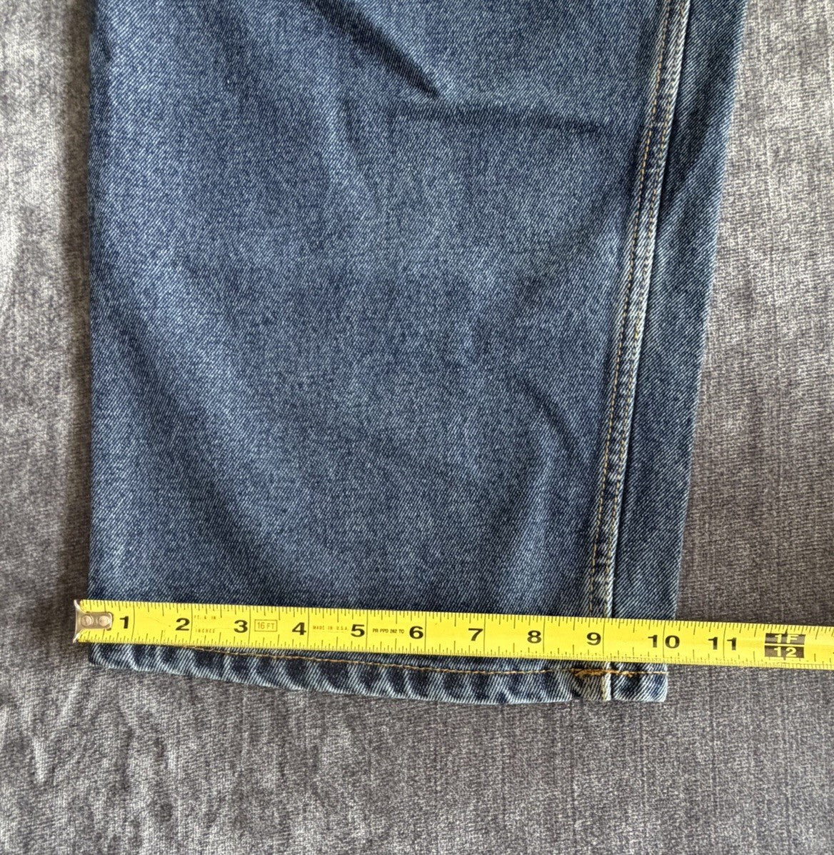 Basic Editions Relaxed Fit Men’s 46W X 32L Denim Blue Dark Jeans Classic NWT