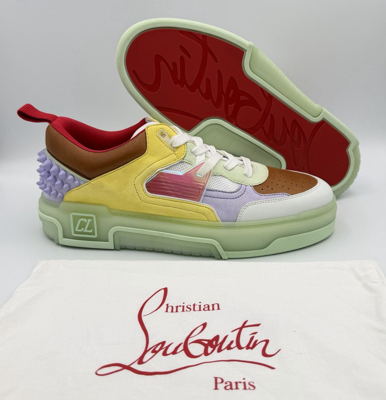 AUTHENTIC Christian Louboutin Astroloubi low-top trainers Size 43.5 EU 10.5 US