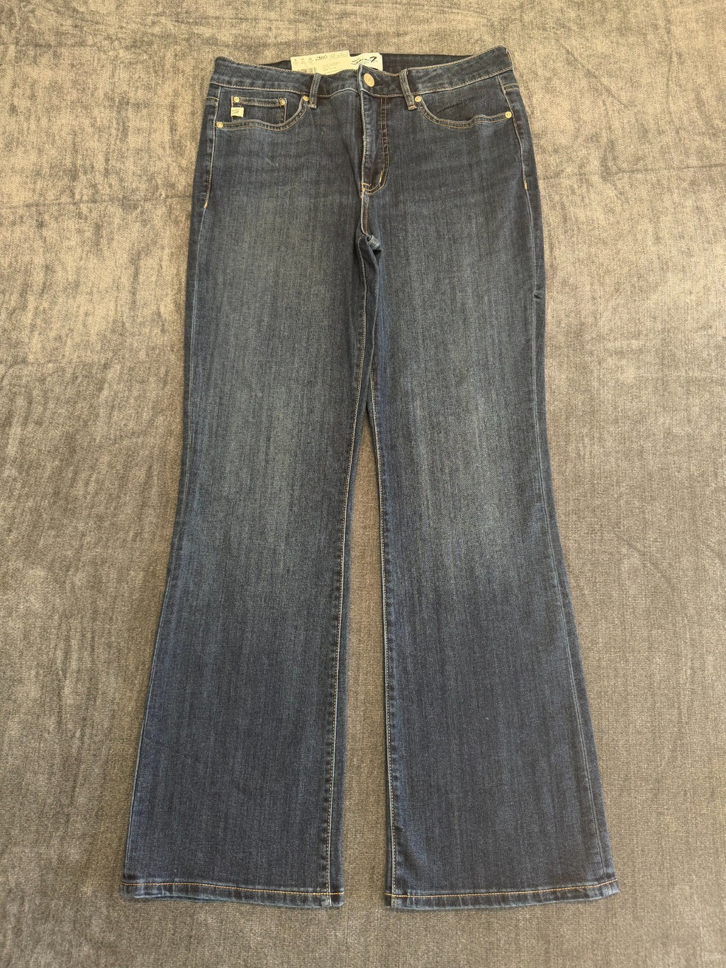 NWT Seven7 Flared Bootcut Jeans Women's 10 Blue Denim High-Rise Casual Hipster