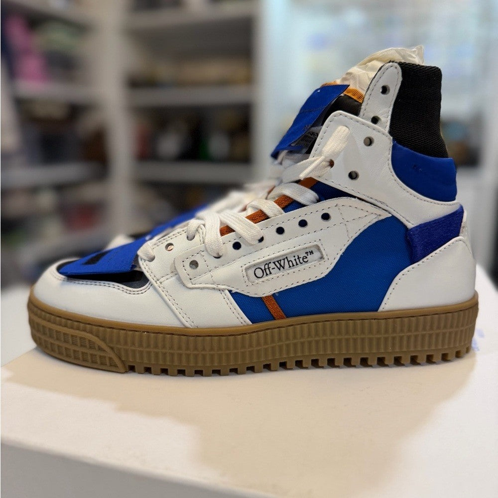 Off-White 3.0 Off-Court Sneakers in Blue and White NEW