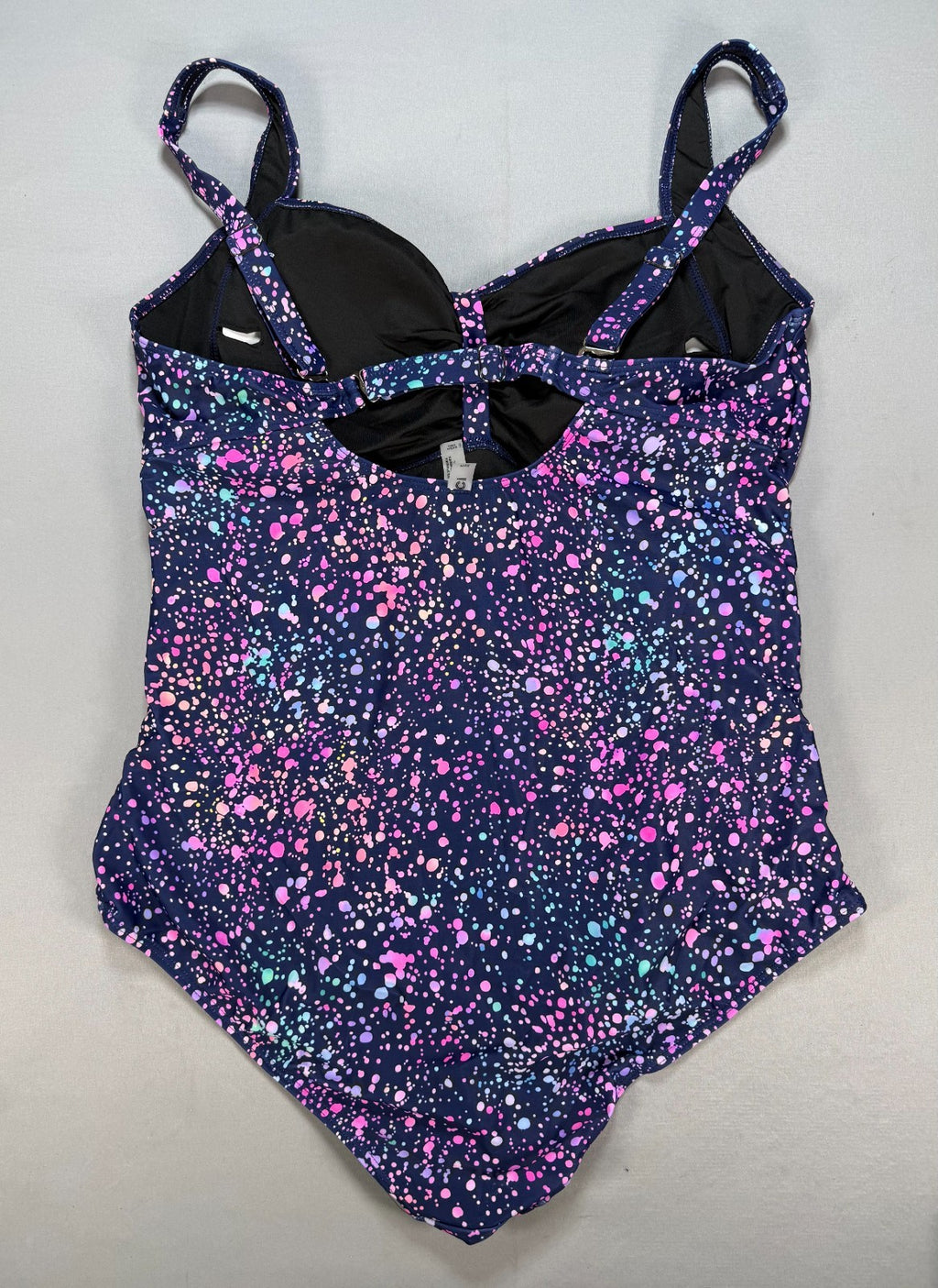 Daci One Piece Swimsuit Tummy Control Bathing Suit Women's 22W Paint Splatter