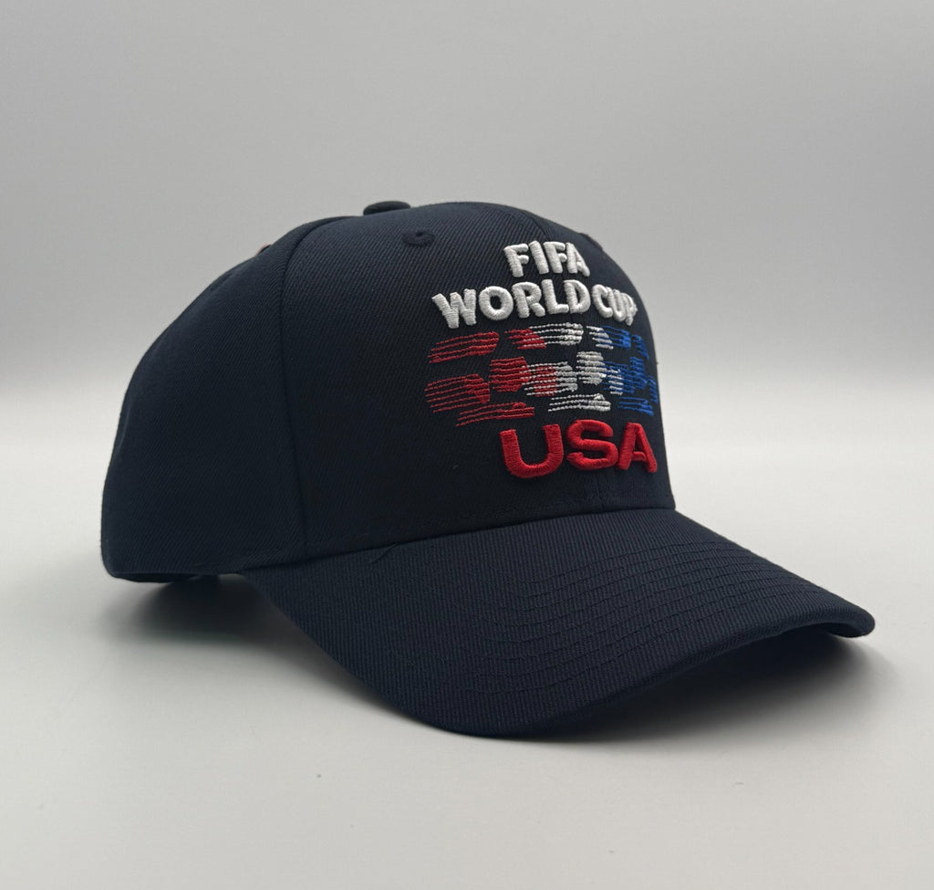 FIFA World Cup 2026 USA Soccer Team Licensed Hat Navy Blue Sports Snapback Cap