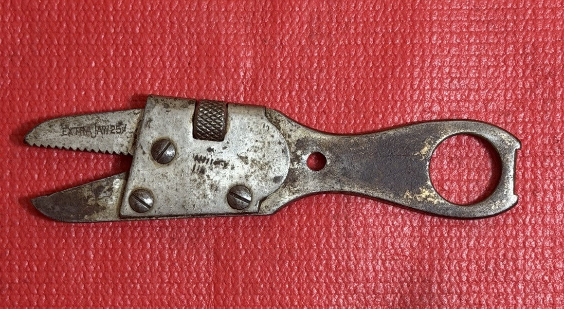 ANTIQUE THE ELGIN EXTRA JAW adjustable wrench PAT June 8 1897 Made In USA