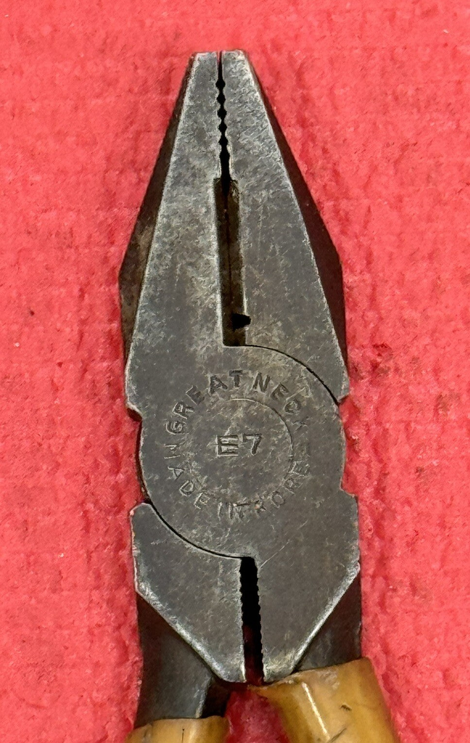 Vintage GreatNeck Tools E7 Drop Forged Lineman Pliers
