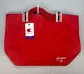 NWT Champion Logo Tote Shoulder Bag Women's Red Purse Gym Travel Zip Pocket