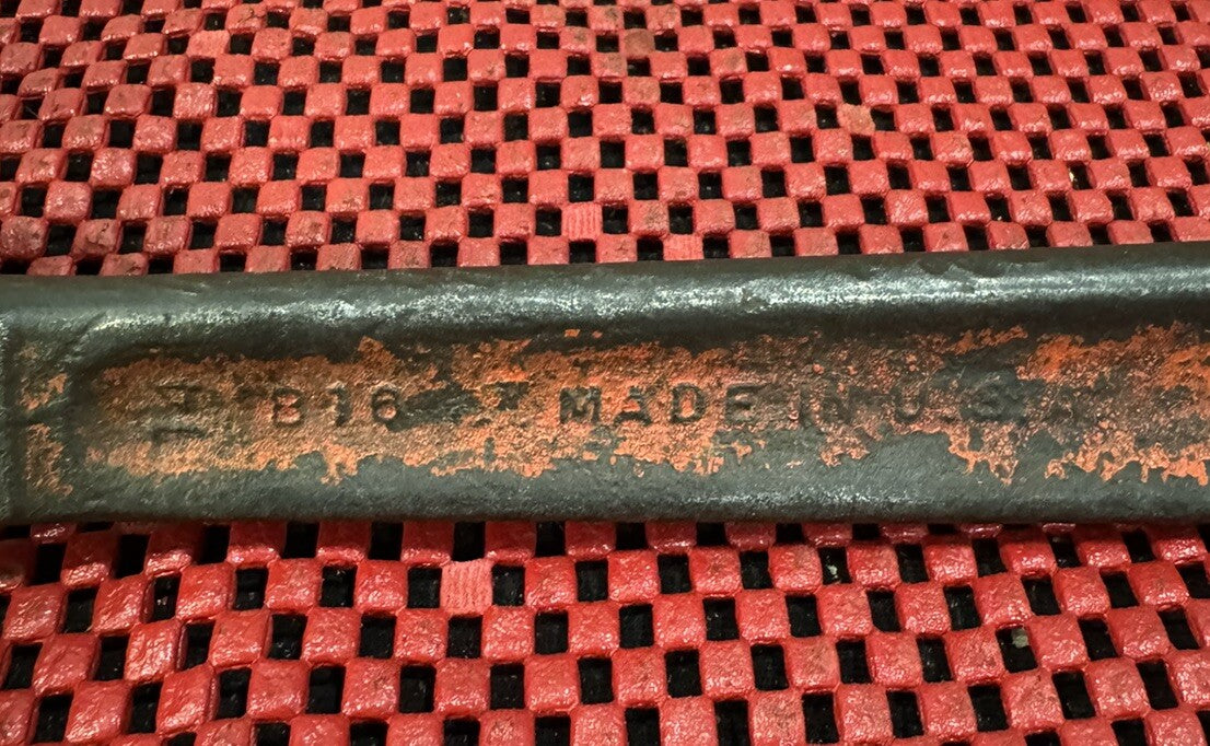 Vintage 14" Stillson Pattern B16 Pipe/Monkey Wrench - Adjustable Made in USA N9