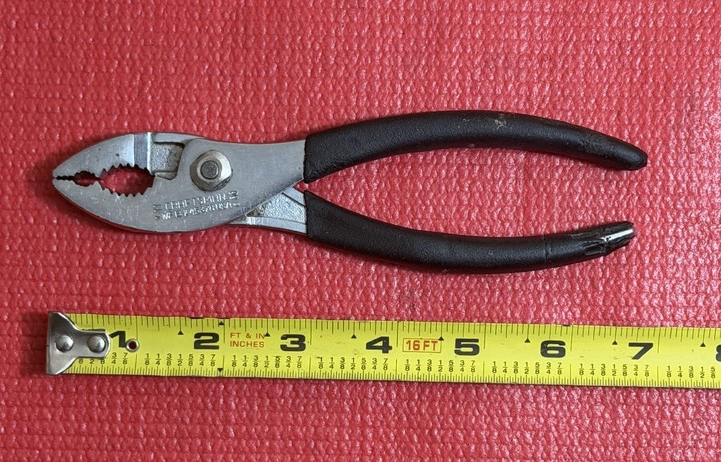 Craftsman 6 3/4" Long Slip Joint Pliers WF 45378 Made In USA