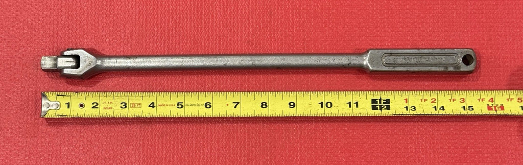 Vintage Indestro Super No. 3224 1/2" Drive Flex Breaker Bar 15” Long Made In USA