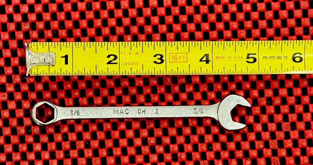 MAC Tools CH12  3/8” 6 Point Combination Wrench, 4-1/2” Long, Made In USA N9