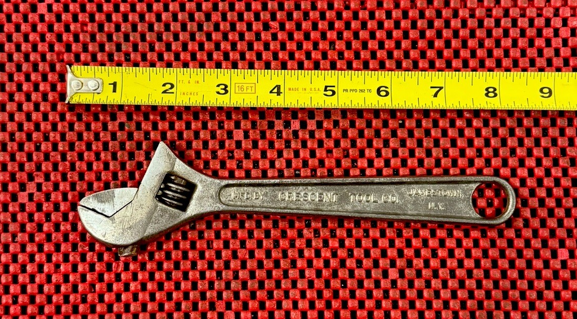 Vintage Crescent Crestoloy 8” Adjustable Wrench Made In USA
