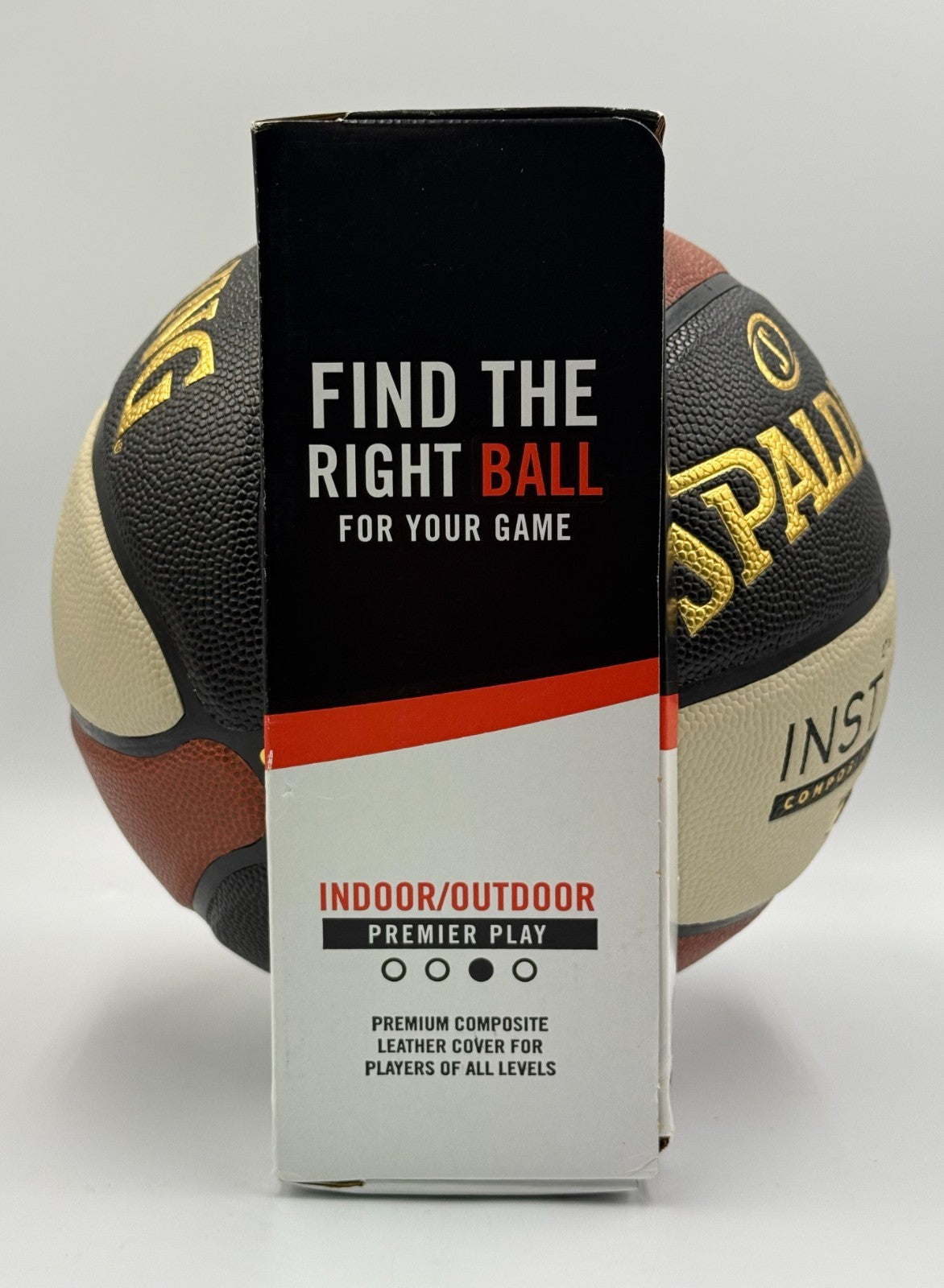 New Spalding Instinct 27.5" Youth Basketball Composite Leather Outdoor - Size 5